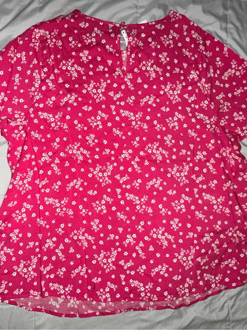 torrid Hot Pink Floral Short-Sleeve Blouse